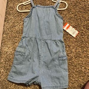 Denim romper